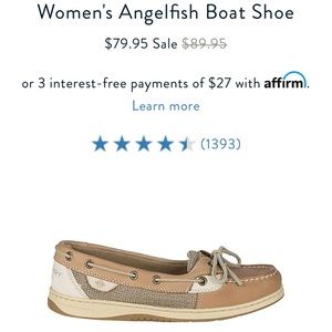 Women’s Sperry Boat Shoe Size 9m